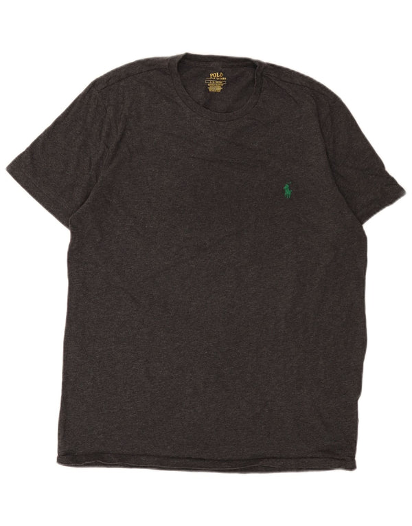 Polo Ralph Lauren - Camiseta ajustada personalizada para hombre, talla grande, algodón gris