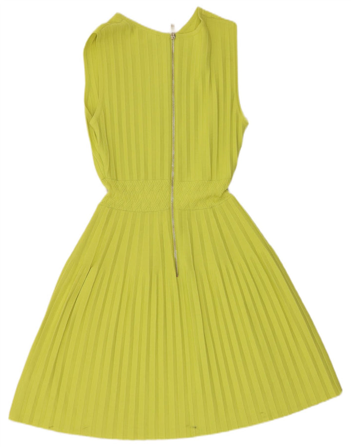 TED BAKER Vestido tipo jersey sin mangas para mujer Talla 2 Pequeña Viscosa verde