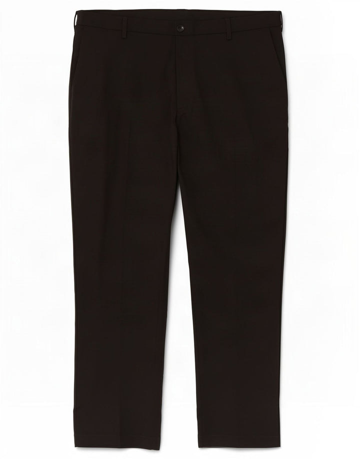 Marks & Spencer Pantalones casuales de corte regular para hombre W44 L31 Poliéster negro