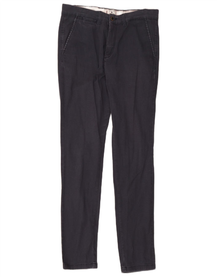 Jack & Jones Mens Marco Slim Chino Pantalones W33 L36 Poliéster azul marino