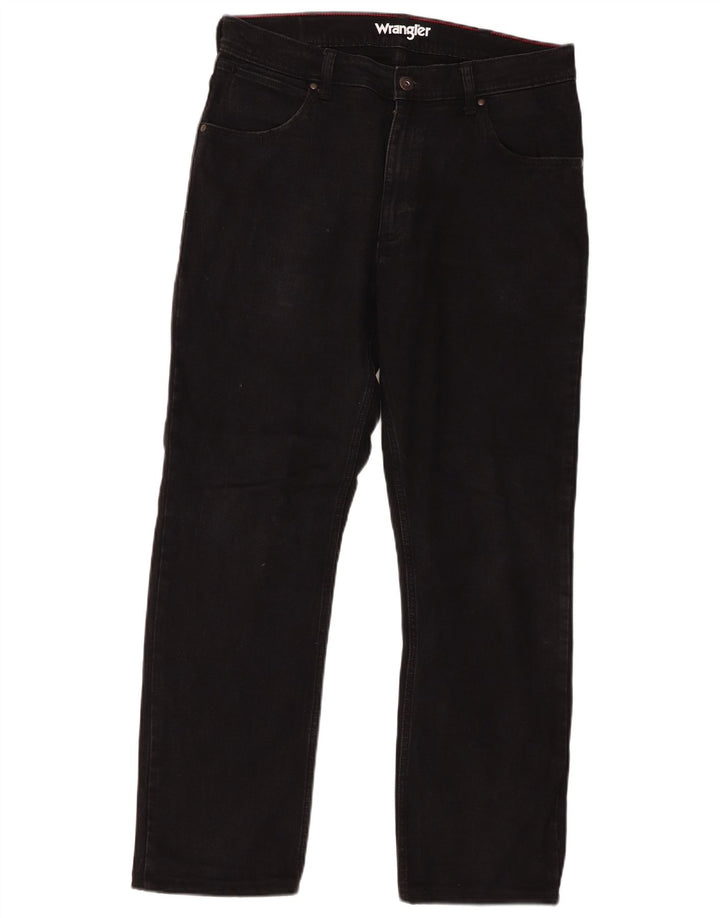 Wrangler Vaqueros rectos para hombre W34 L29 Algodón negro