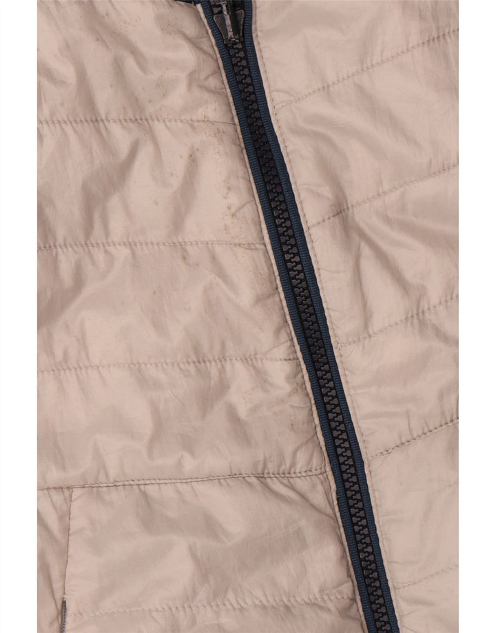 Timberland Chaleco acolchado para hombre UK 38 Poliéster con bloques de color blanco mediano