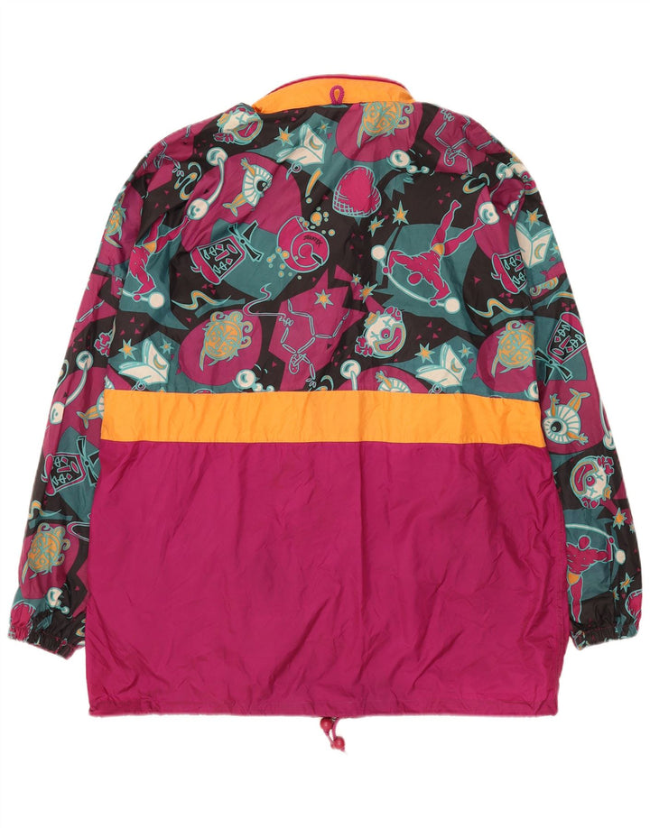J Jeantex Chubasquero con capucha para hombre UK 40 Large Multicolor Geométrico