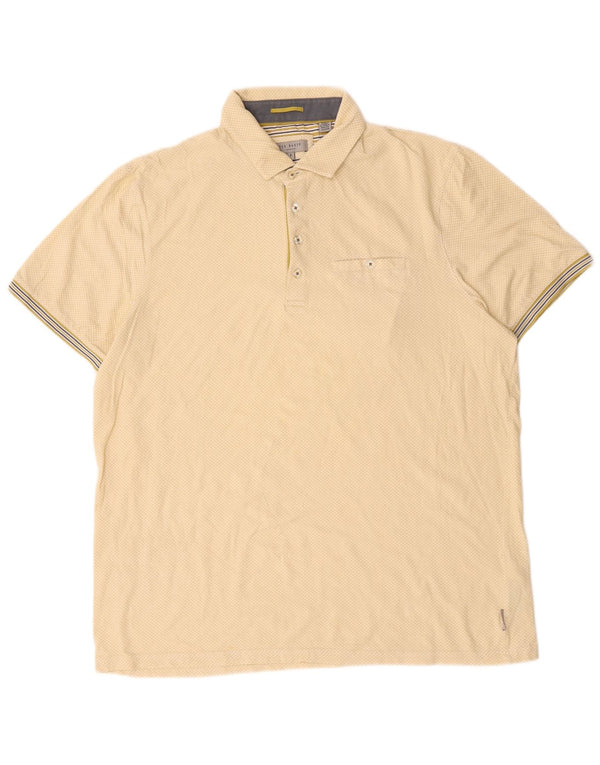 Polo Ted Baker para hombre talla 5 XL algodón con manchas amarillas