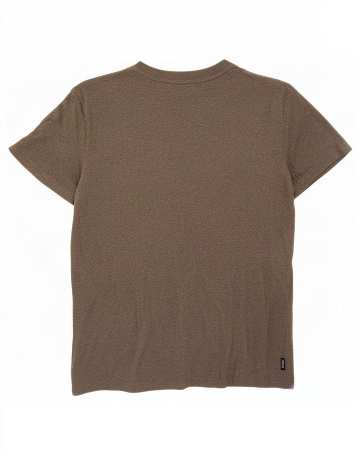 Superdry Camiseta para hombre Top Medium Khaki de algodón moteado