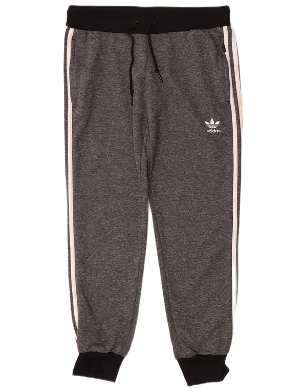 Adidas Pantalones de chándal para mujer Joggers UK 46 Large Grey Colourblock