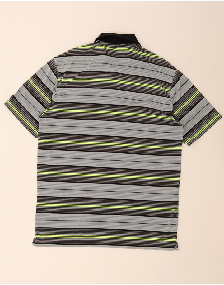 Nike Polo Dri Fit para hombre, tamaño mediano, multicolor, a rayas