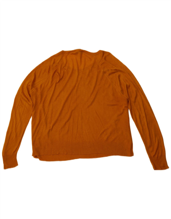 Jersey ZARA Mujer con Cuello Barco ES 40 XL Naranja Sintético