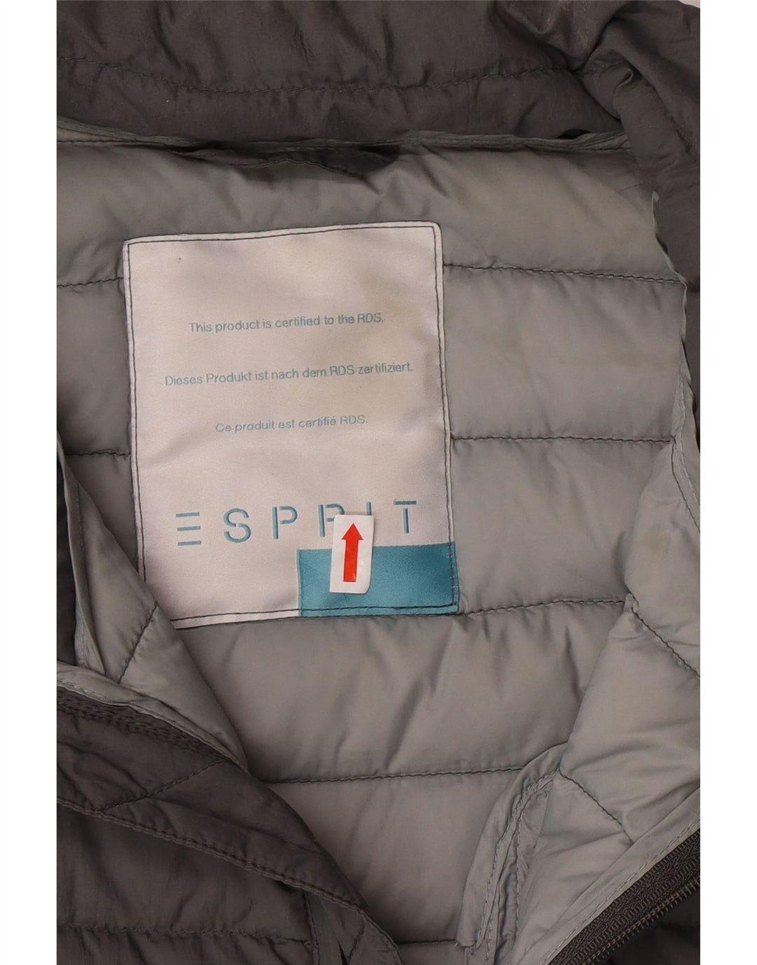 ESPRIT Womens Padded Jacket UK 18 XL Grey Polyamide