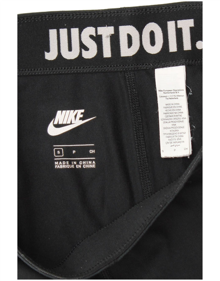 Nike Leggings gráficos para mujer UK 10 Small Algodón negro