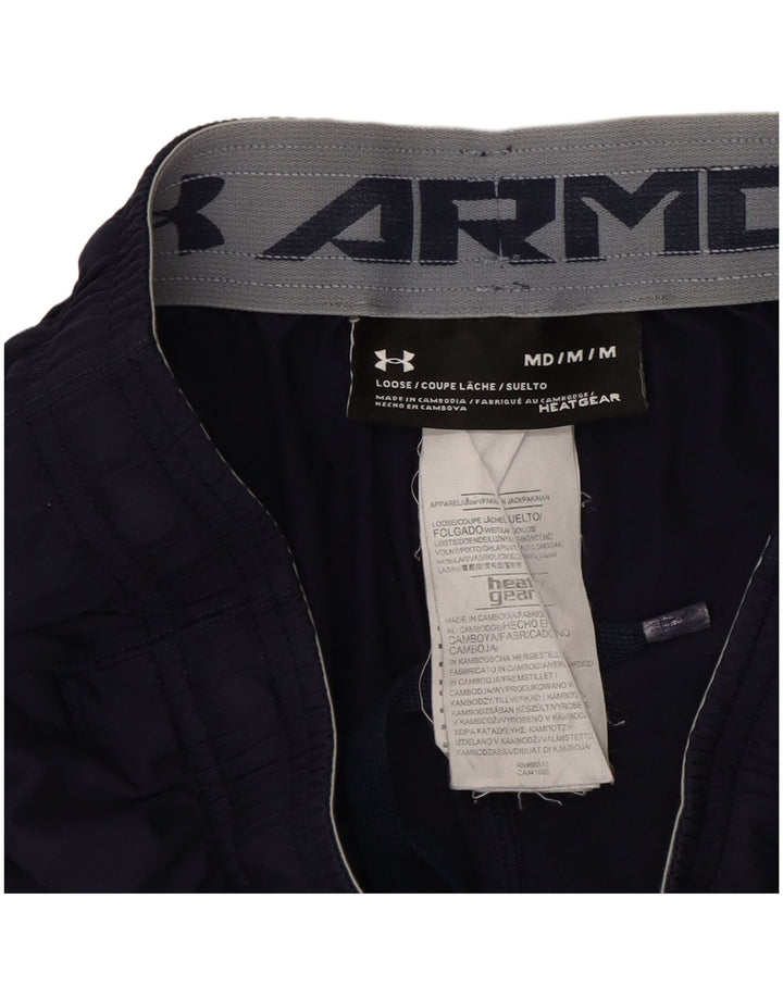 Under Armour Pantalones cortos deportivos Heat Gear para hombre Poliéster azul marino mediano