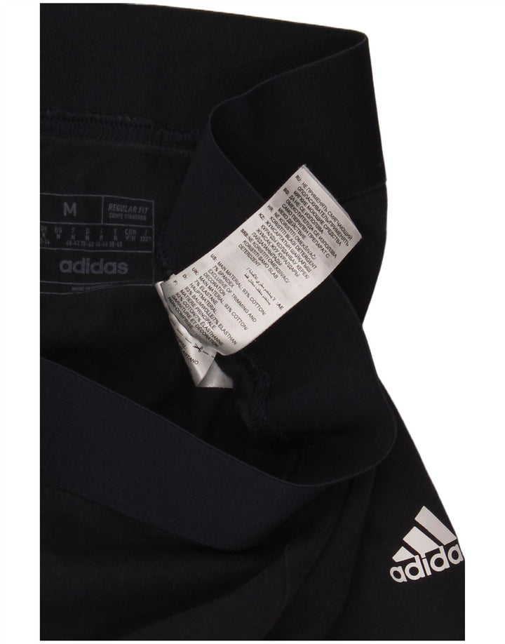 Adidas Leggings de ajuste regular para mujer Reino Unido 12/14 Mediano Negro Algodón