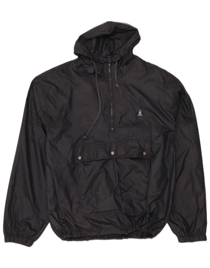 IZOD Chaqueta impermeable con capucha para hombre UK 40 Large Nylon negro