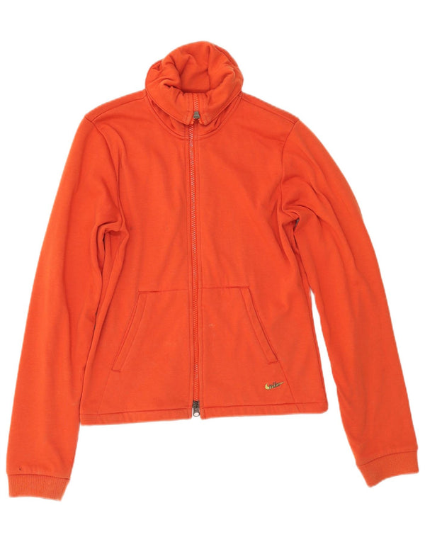 NIKE Chaqueta de Chándal para Mujer UK 10/12 Medio Naranja Poliéster