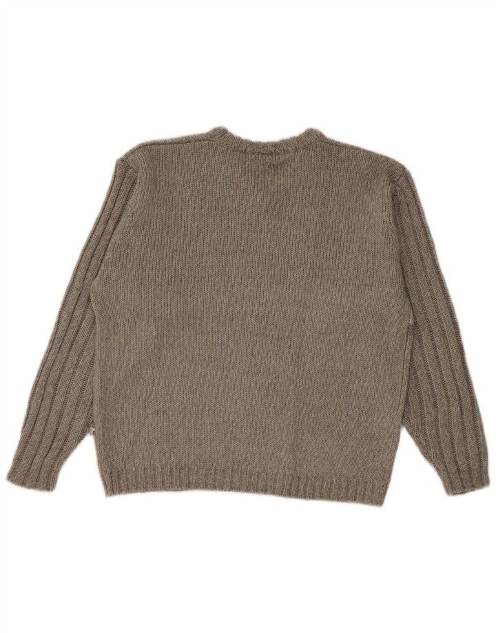 Tom Tailor Jersey con Cuello en V para Mujer UK 46 Grande Gris Colorblock