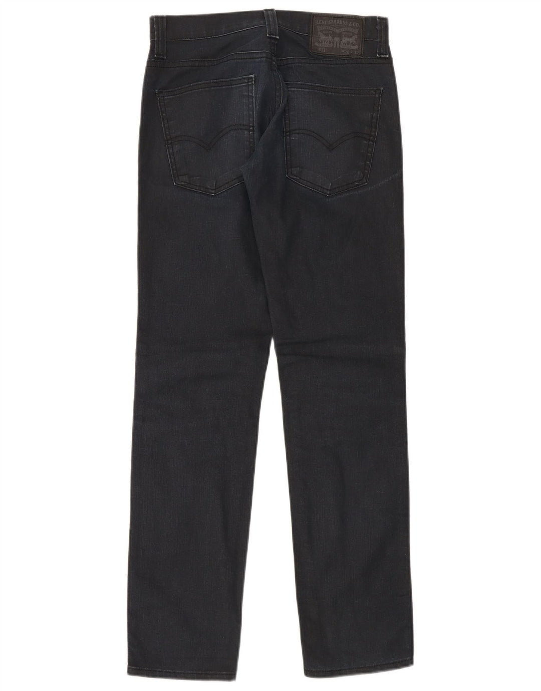 Levi's Hombre 511 Slim Jeans W28 L32 Algodón Azul Marino