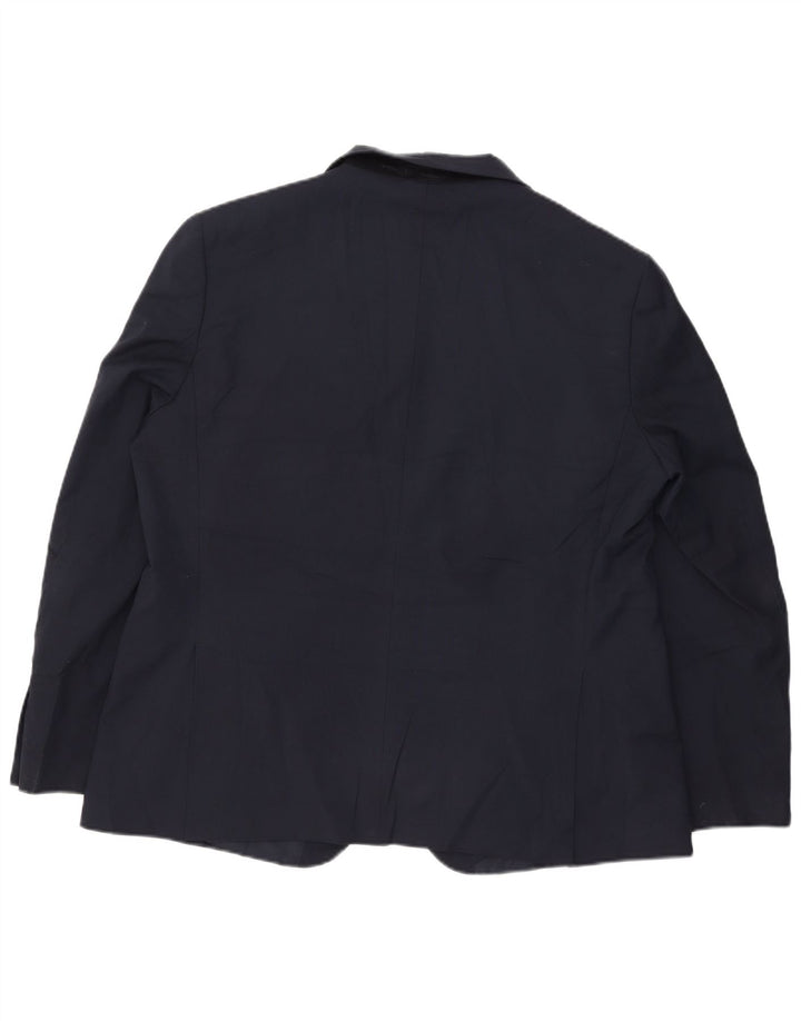 Marks & Spencer Chaqueta tipo blazer de 2 botones para hombre UK 46 3XL Poliéster azul marino