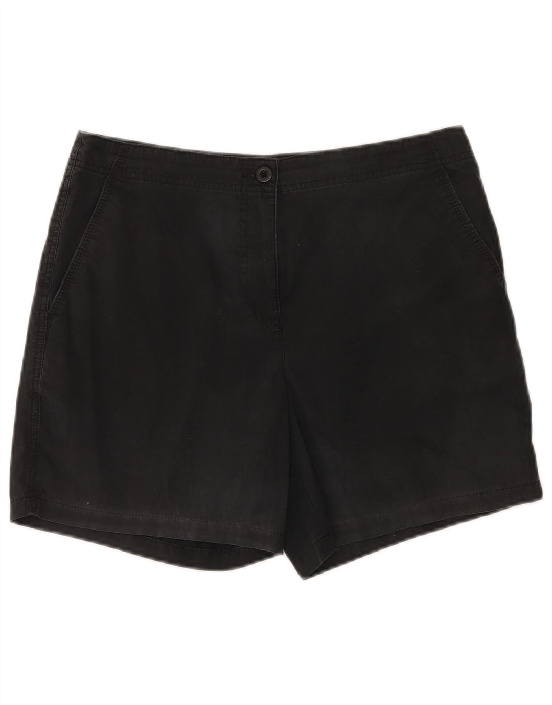 Marks & Spencer Pantalones cortos chinos para mujer UK 12 Medium W32 Algodón negro