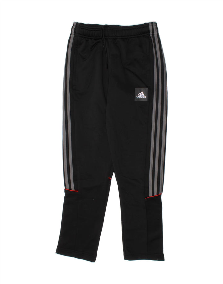 ADIDAS Boys Tracksuit Trousers 11-12 Years Medium  Black Polyester Vintage Adidas and Second-Hand Adidas from Messina Hembry 