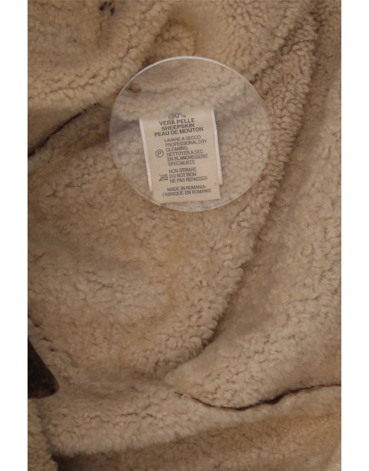 Marlboro Classics Chaqueta de piel de oveja para hombre UK 42 XL Piel de oveja marrón