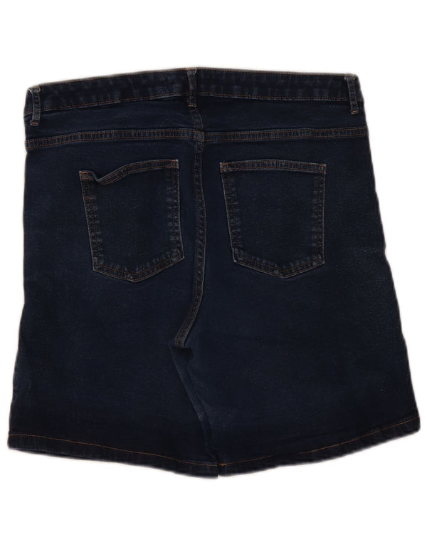 Marks & Spencer Pantalones cortos vaqueros para mujer UK 14 Large W34 Azul marino Algodón