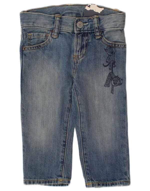 Gap Jeans ajustados gráficos para bebés de 12 a 18 meses W20 L10 Algodón azul