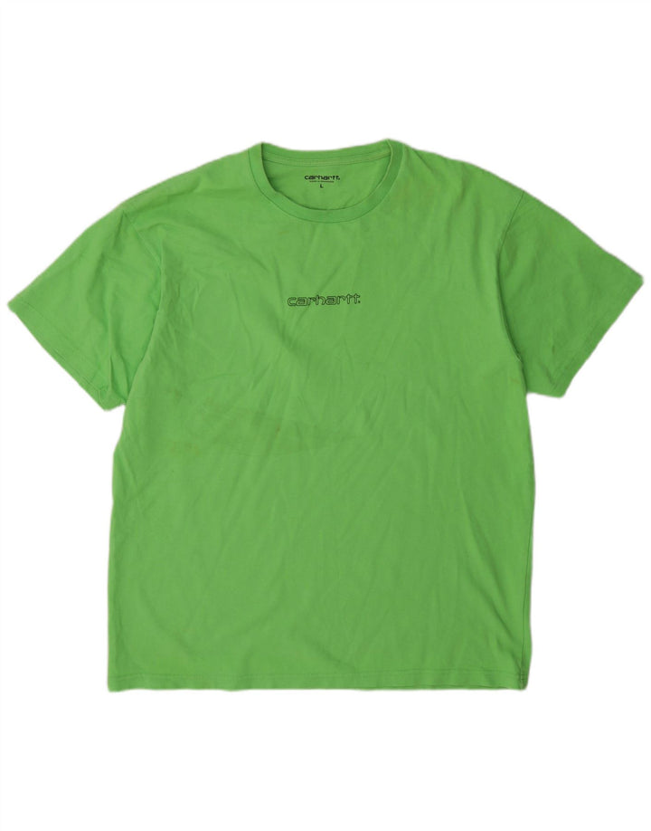 Carhartt Hombre Camiseta Top Grande Algodón Verde