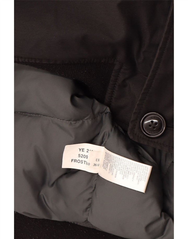 Chaqueta bomber con capucha Aigle para hombre Reino Unido 38/40 Algodón negro mediano