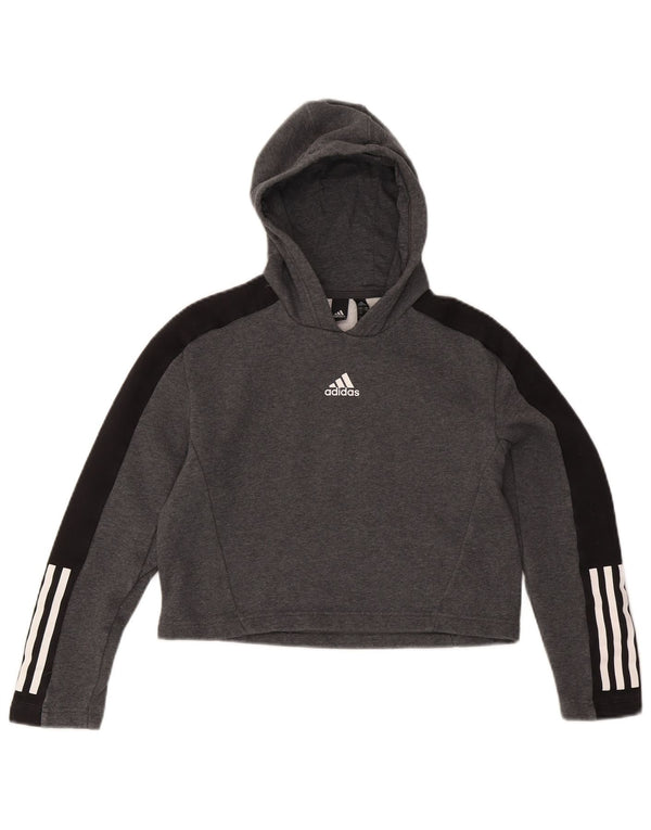 Adidas Jersey con capucha corta para niña 11-12 años Gris Colorblock Algodón