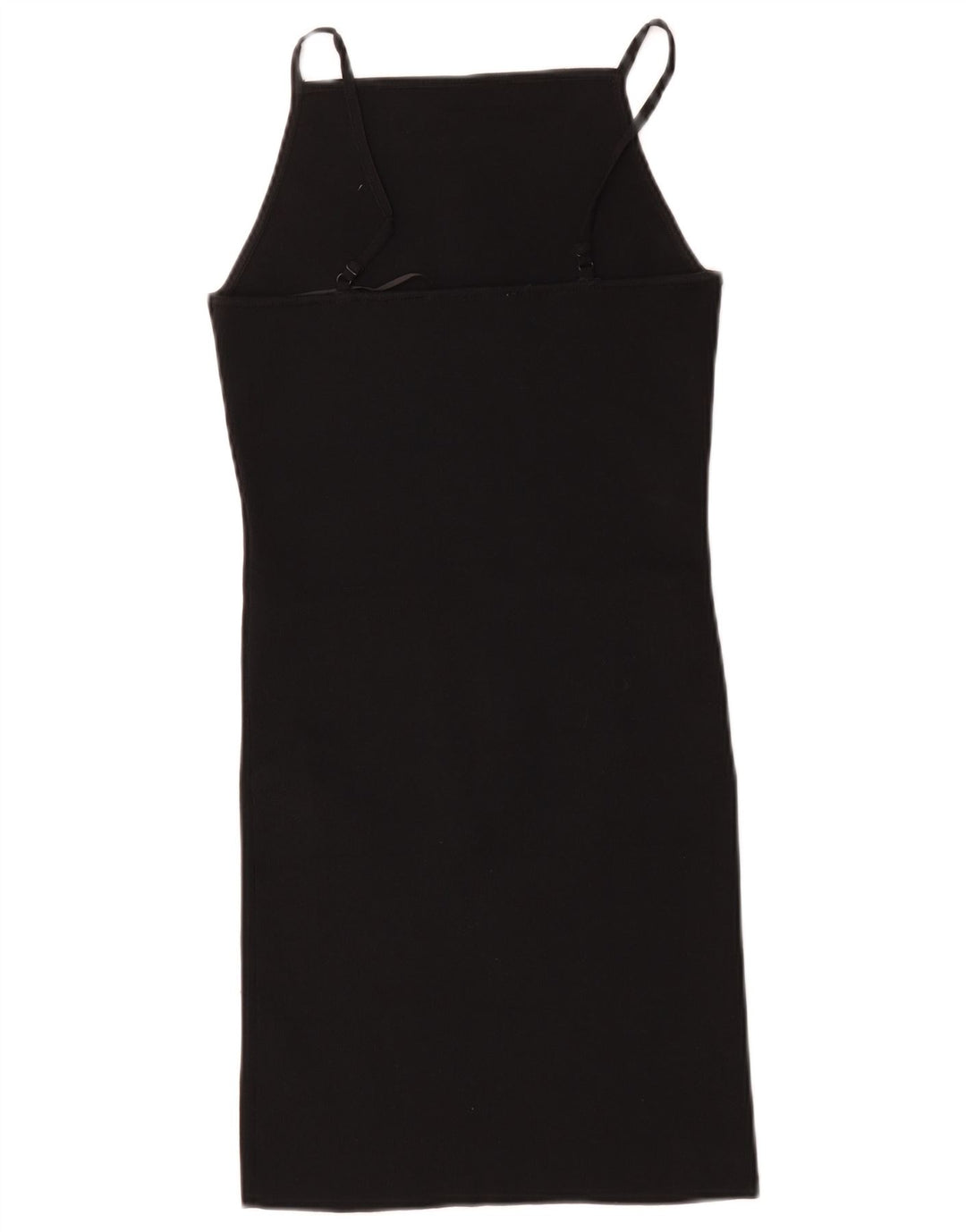 Zara Mujer Vestido Slip UK 8 Small Negro