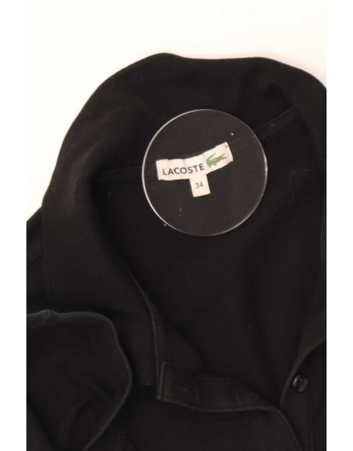 Lacoste Vestido Polo Para Mujer Talla 34 Pequeño Negro