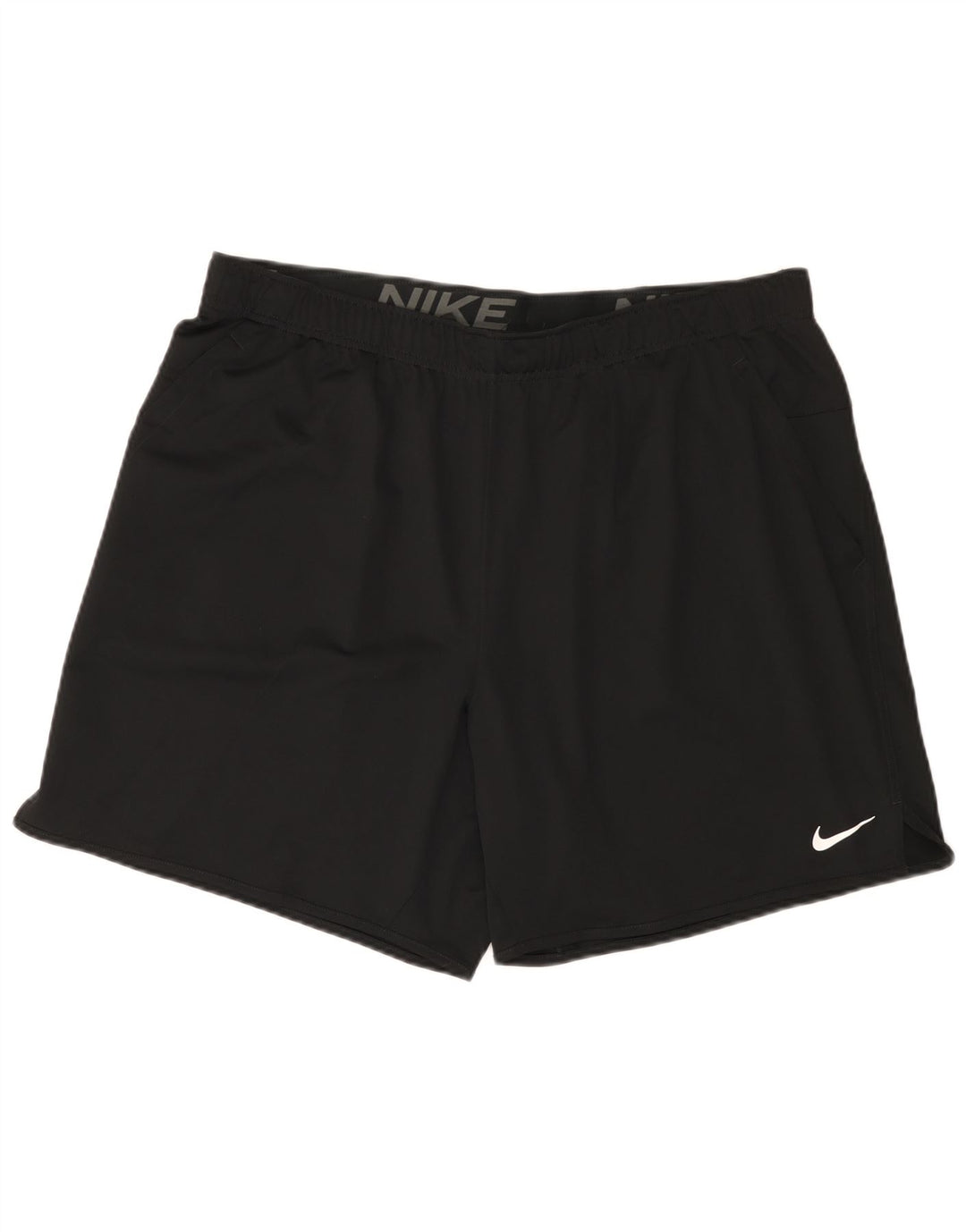 Nike - Pantalones cortos deportivos Dri Fit para hombre, talla 2XL, poliéster negro