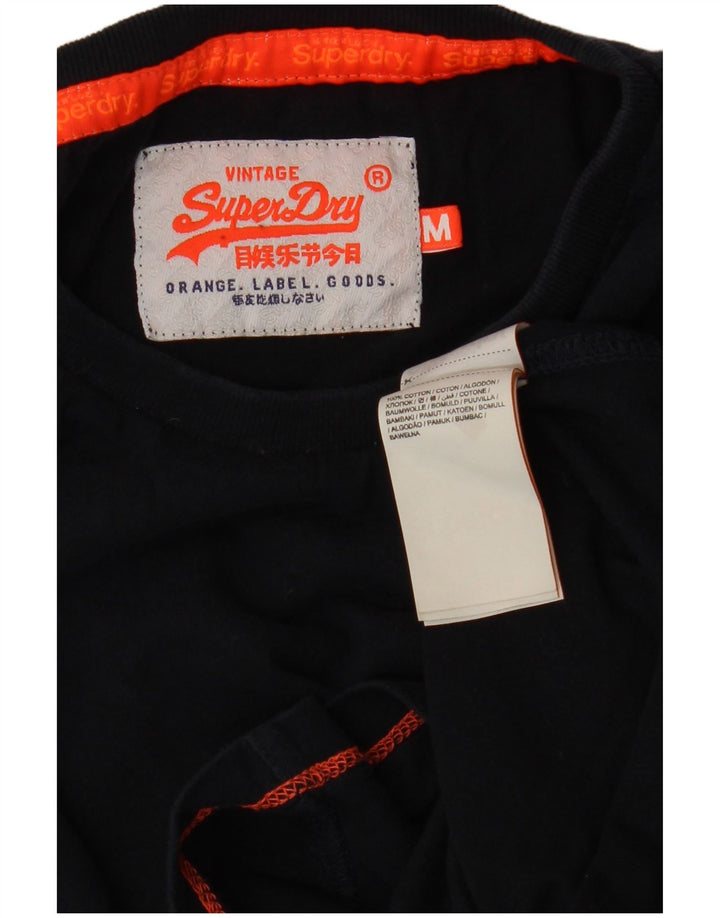 Camiseta Superdry Hombre Top Medium Azul Marino Algodón