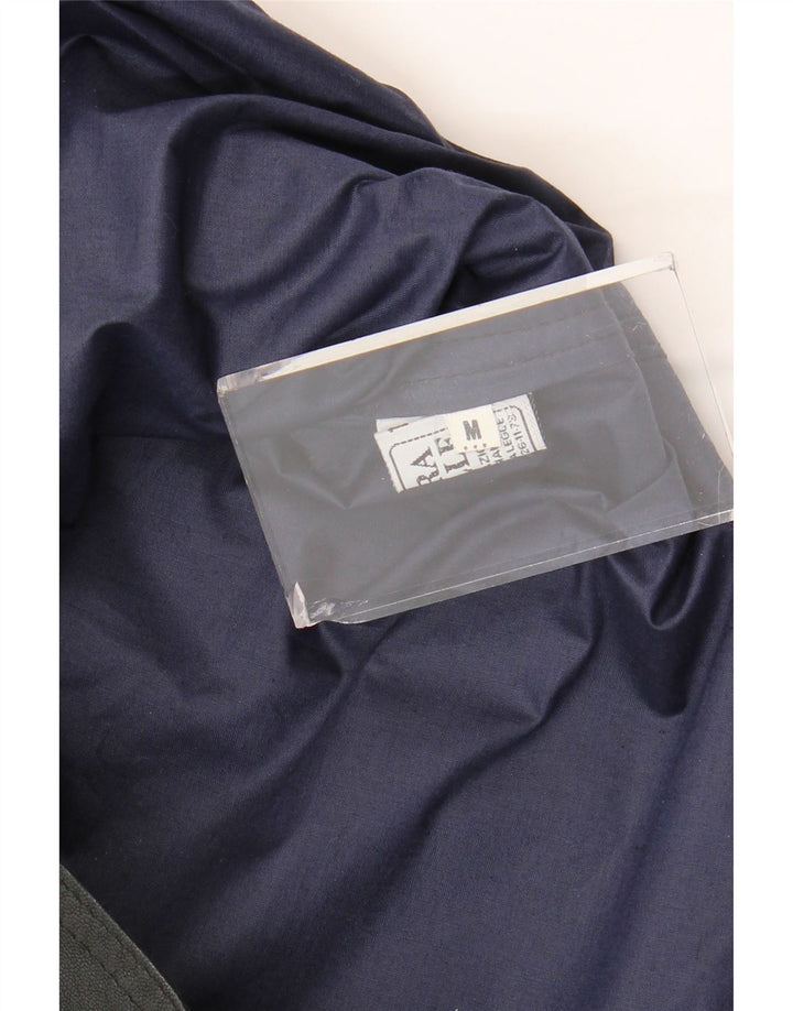 Chaleco de cuero vintage para hombre cuero negro medio