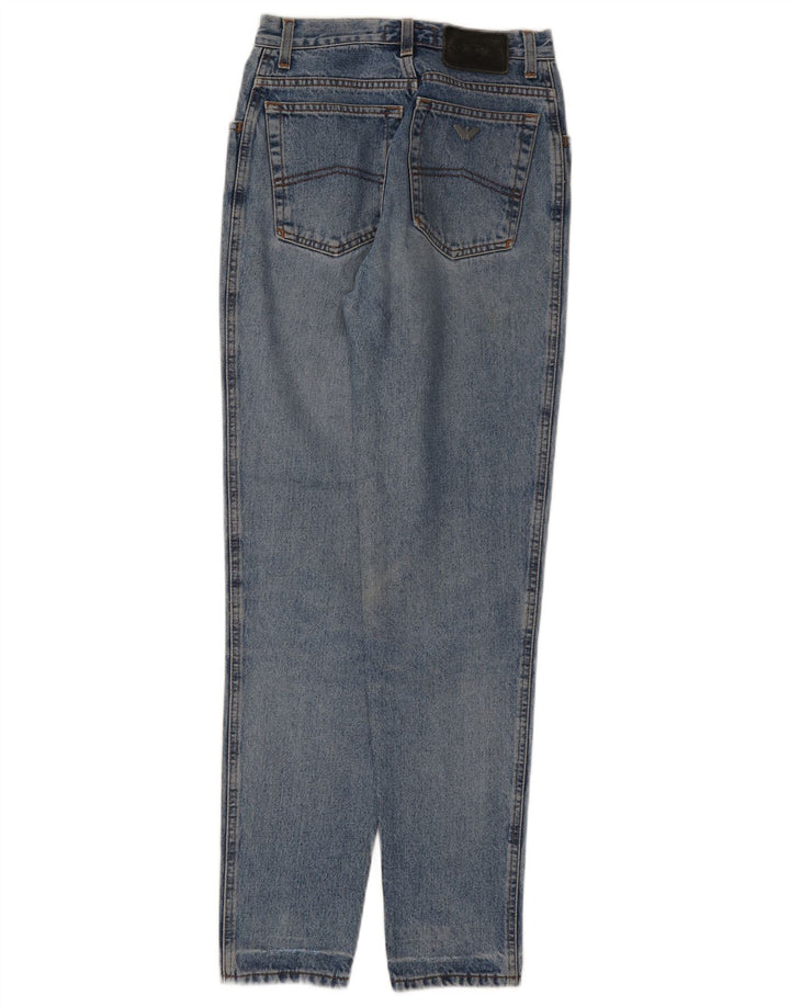 Armani Vaqueros Cónicos Mujer W27 L30 Azul