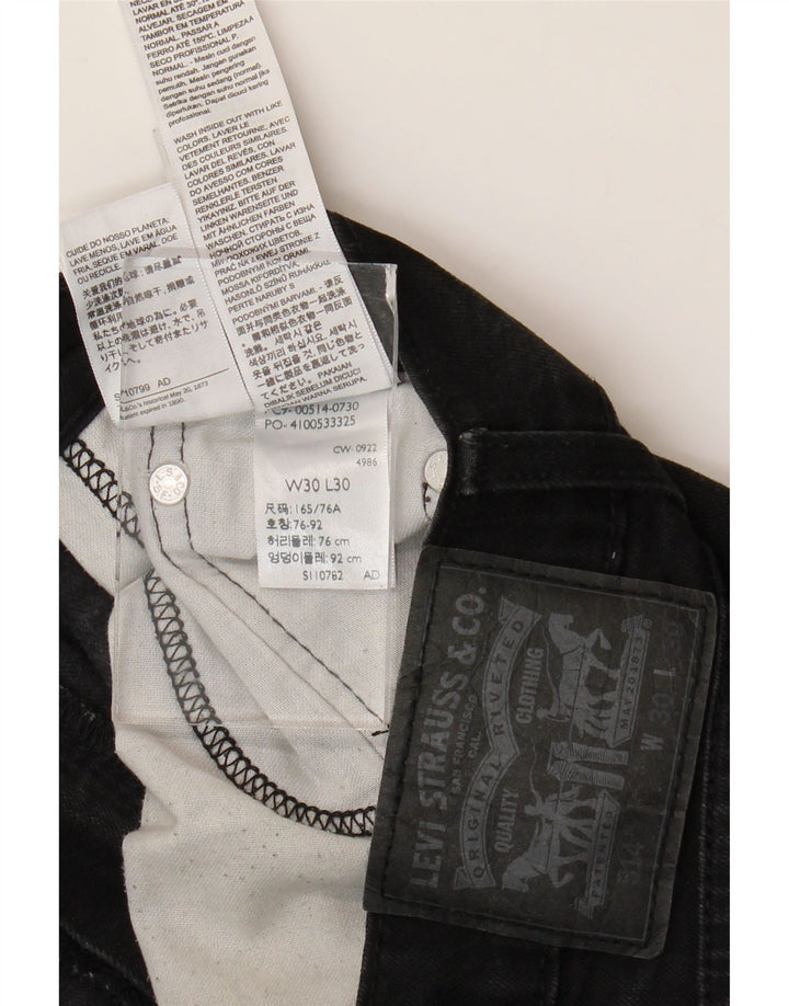 Levi's Vaqueros rectos 514 para hombre W30 L30 Algodón negro