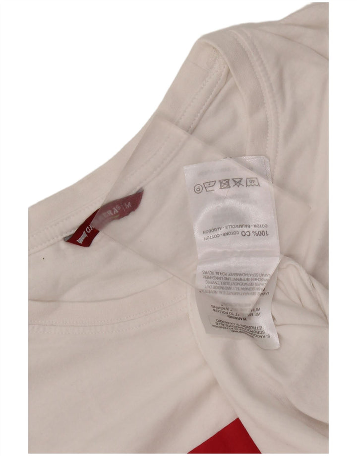 Carrera Camiseta gráfica para hombre Top Medium White Cotton