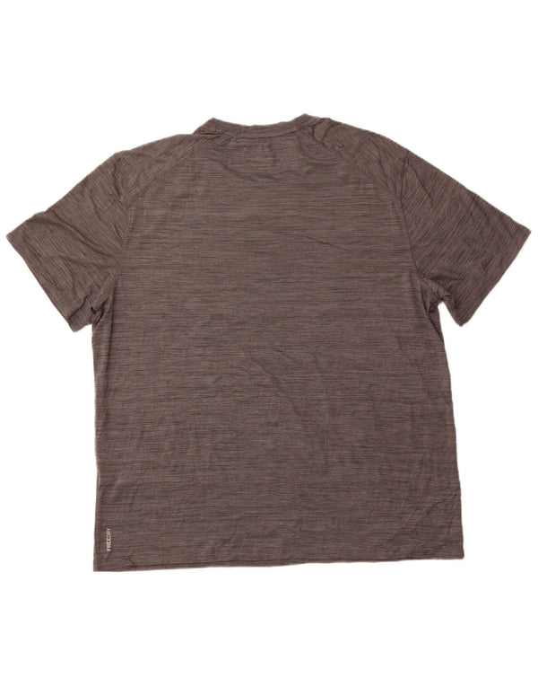 EDDIE BAUER Mens T-Shirt Top XL Grey Flecked
