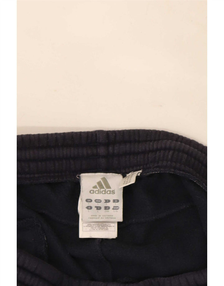 Adidas - Pantalón de chándal para hombre, talla grande, algodón azul marino
