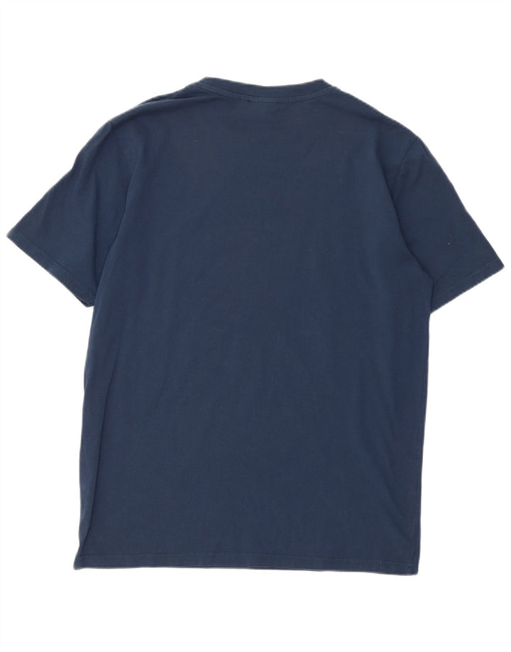 Ellesse - Camiseta gráfica para hombre, talla grande, algodón azul marino