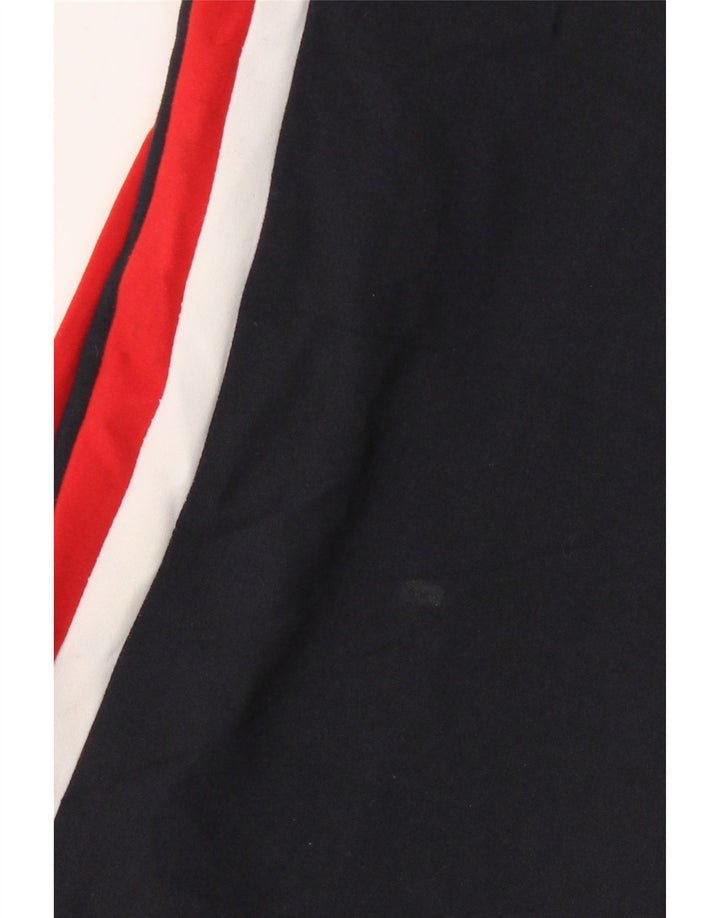 ZARA Mujer Pantalón Cropped Large W30 L24 Azul Marino Colorblock