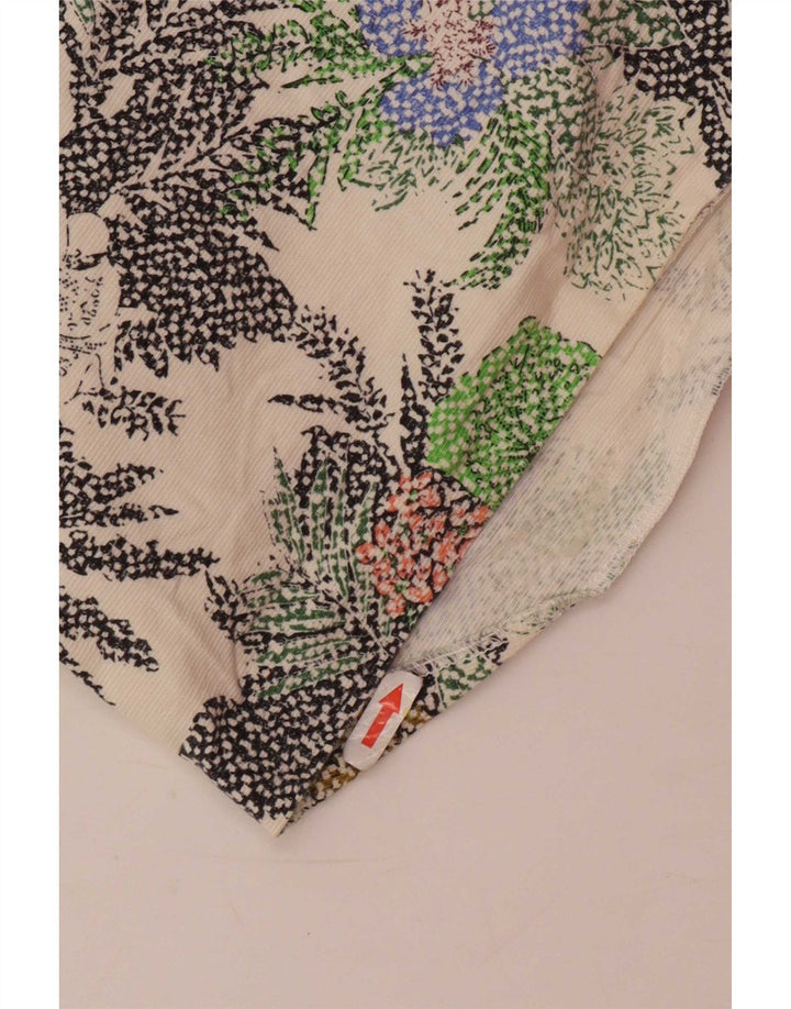 Zara Mujer Shorts Casuales Medianos W28 Multicolor Floral