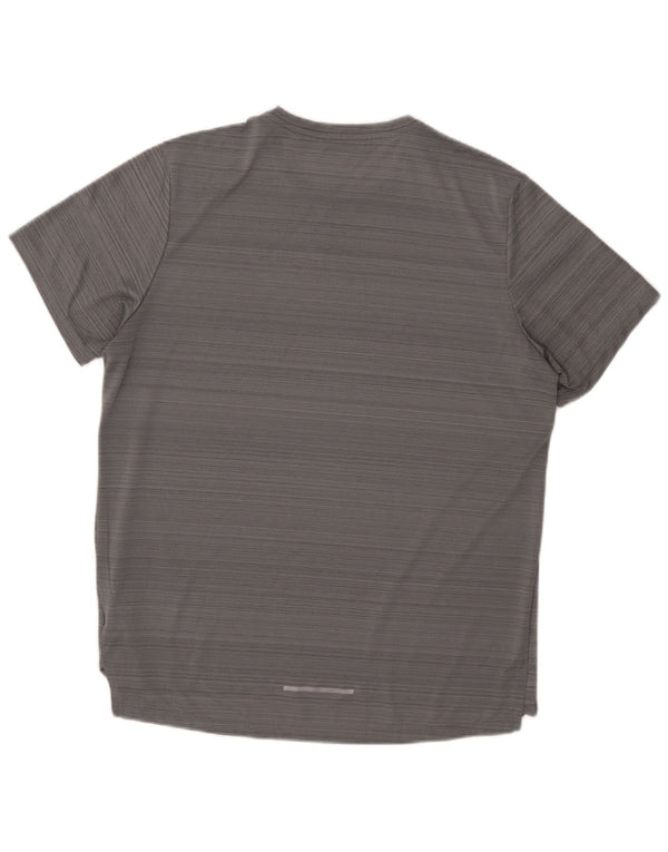 Camiseta Nike Dri Fit para hombre Top poliéster gris grande