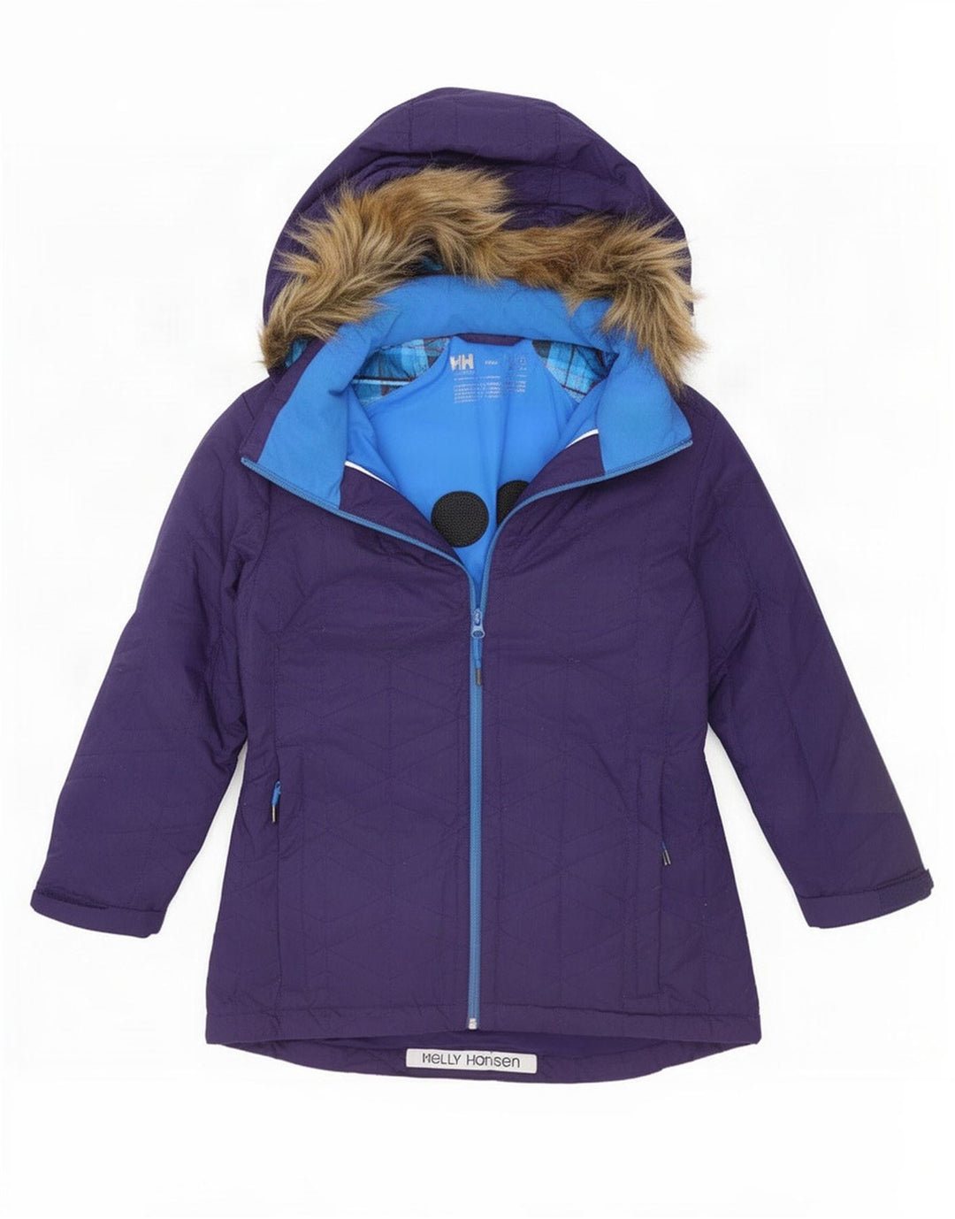 Helly Hansen Chaqueta de esquí con capucha para mujer Reino Unido 44 Poliéster morado grande