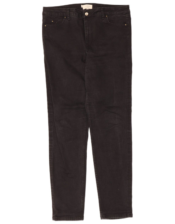 Hobbs Vaqueros ajustados para mujer UK 16 Large W36 L30 Algodón negro