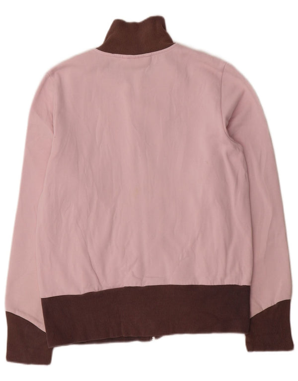 Puma Mujer Graphic Chándal Top Chaqueta UK 40 Grande Rosa Colorblock