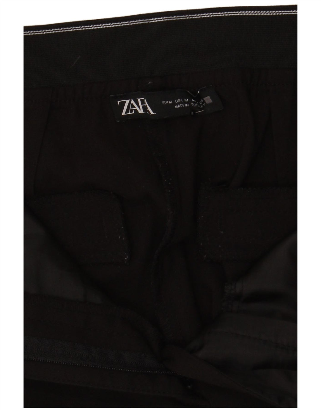 Zara Mujer Pantalón Chino Slim Medium W28 L27 Negro