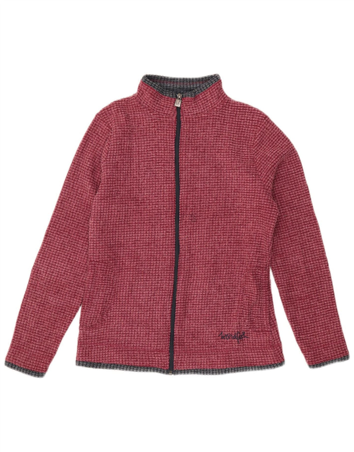 Weird Fish Chaqueta polar para mujer UK 8 Small Borgoña Poliéster