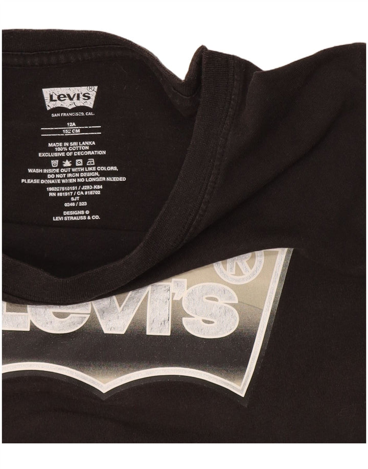 Levi's Camiseta gráfica para niños 11-12 años Negro Algodón