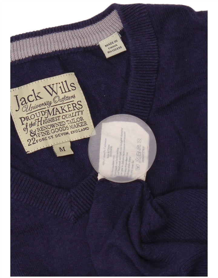 Jack Wills Jersey con Cuello en V para Hombre de algodón Morado Medio